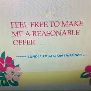 Open to REASONABLE OFFERS Sign